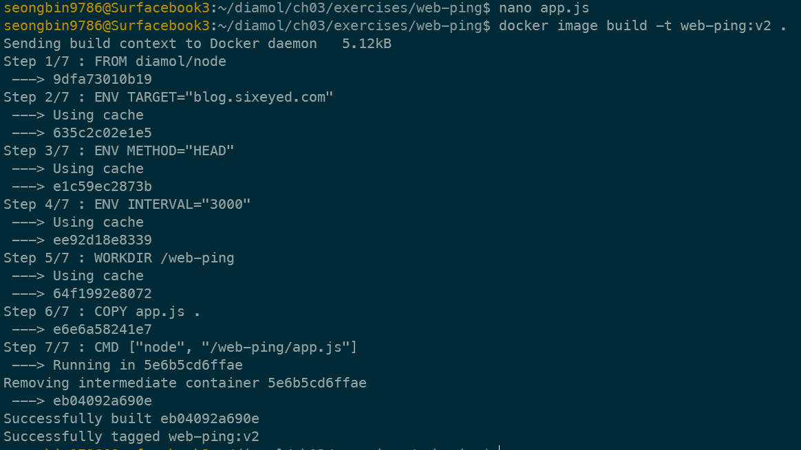 docker build image cache